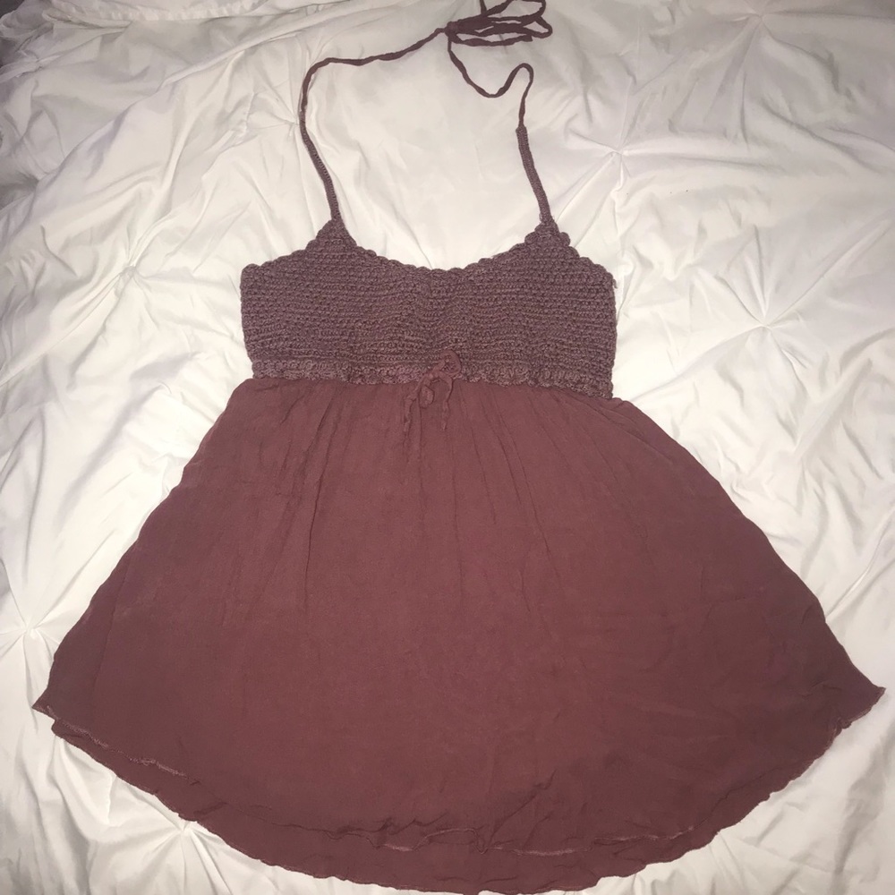 O’Neill Halter Crochet double-lined Dress